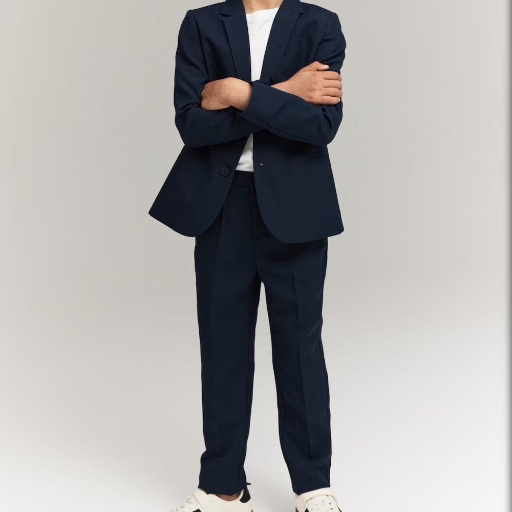 H&M Kids Navy Blazer and Pants Set